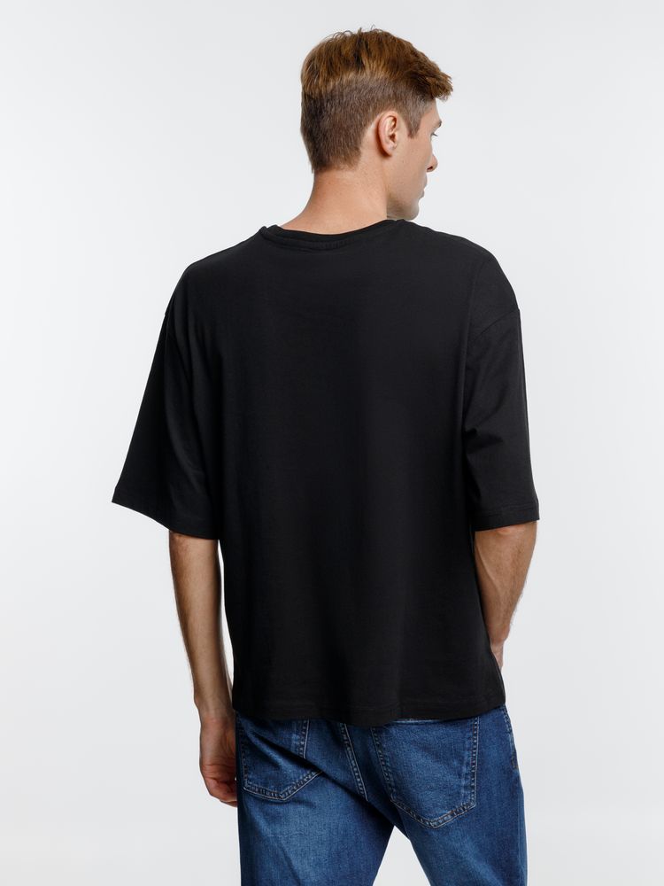 Изображение №5 | Футболка оверсайз унисекс Base Space, черная, размер XS/S