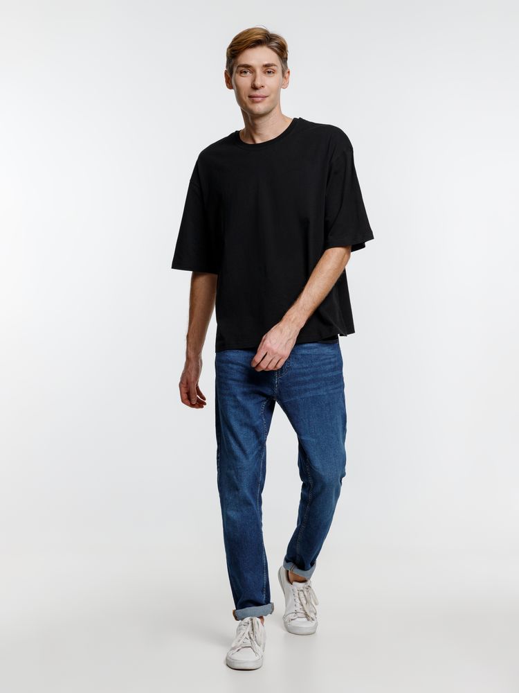 Изображение №7 | Футболка оверсайз унисекс Base Space, черная, размер XS/S