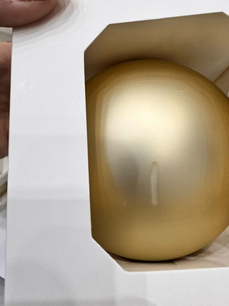 Изображение №5 | Оформительский шар Finery, 8 см, матовый золотистый