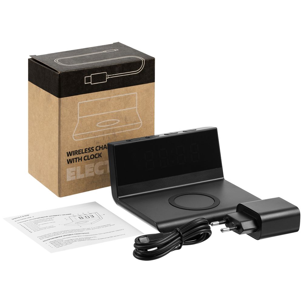 Изображение №11 | Станция беспроводной зарядки с часами Electron, ver.2, черная