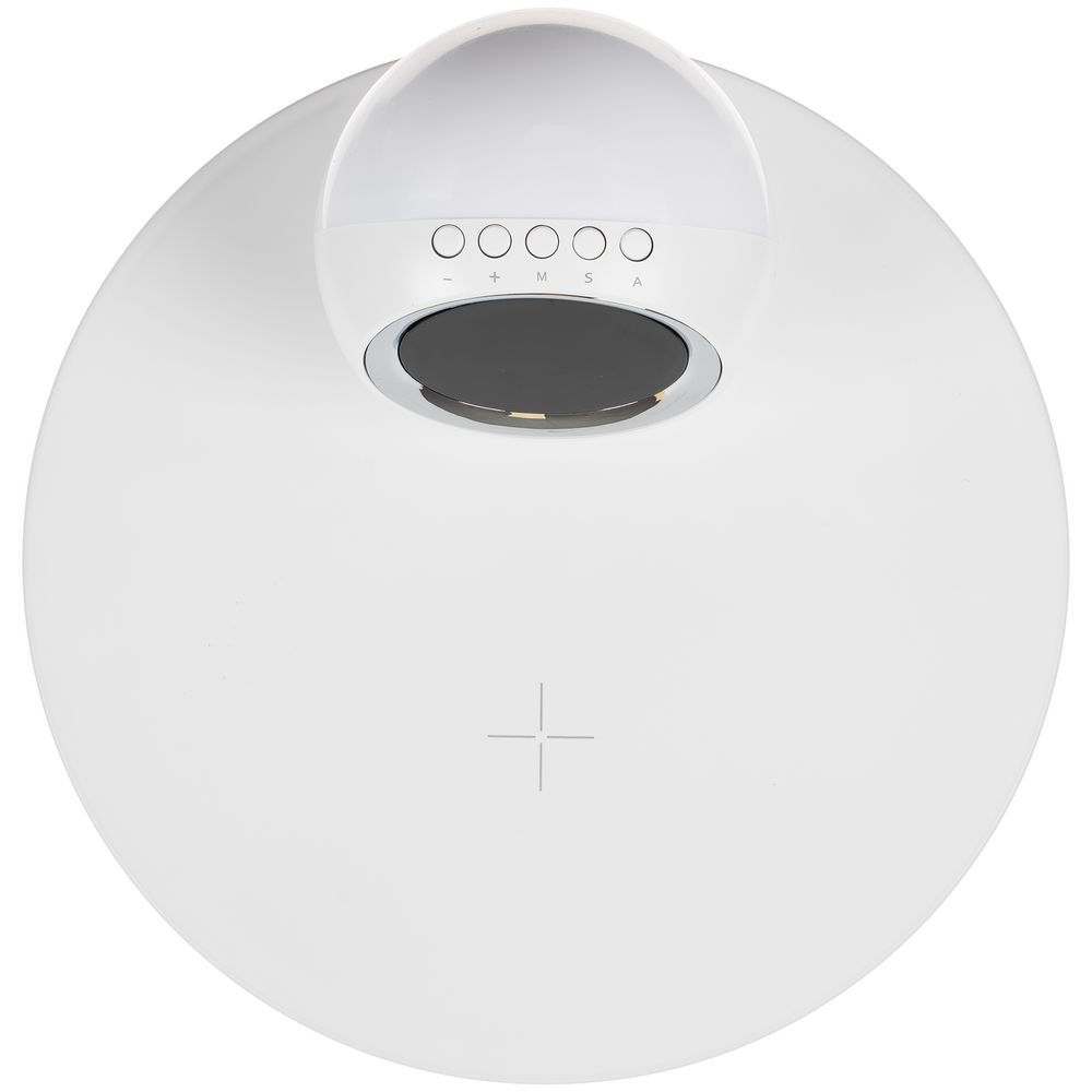 Изображение №5 | Станция беспроводной зарядки с часами и подсветкой GlobeBee, белая