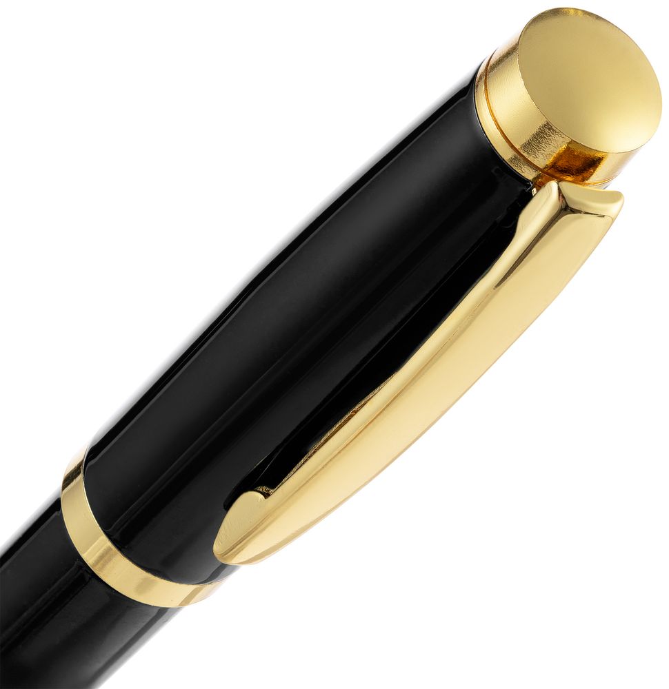 Изображение №4 | Ручка шариковая Letra Gold, глянцевая, черная