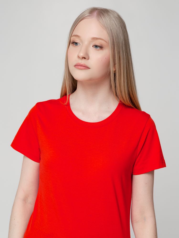 Изображение №8 | Футболка женская T-bolka Lady красная, размер S