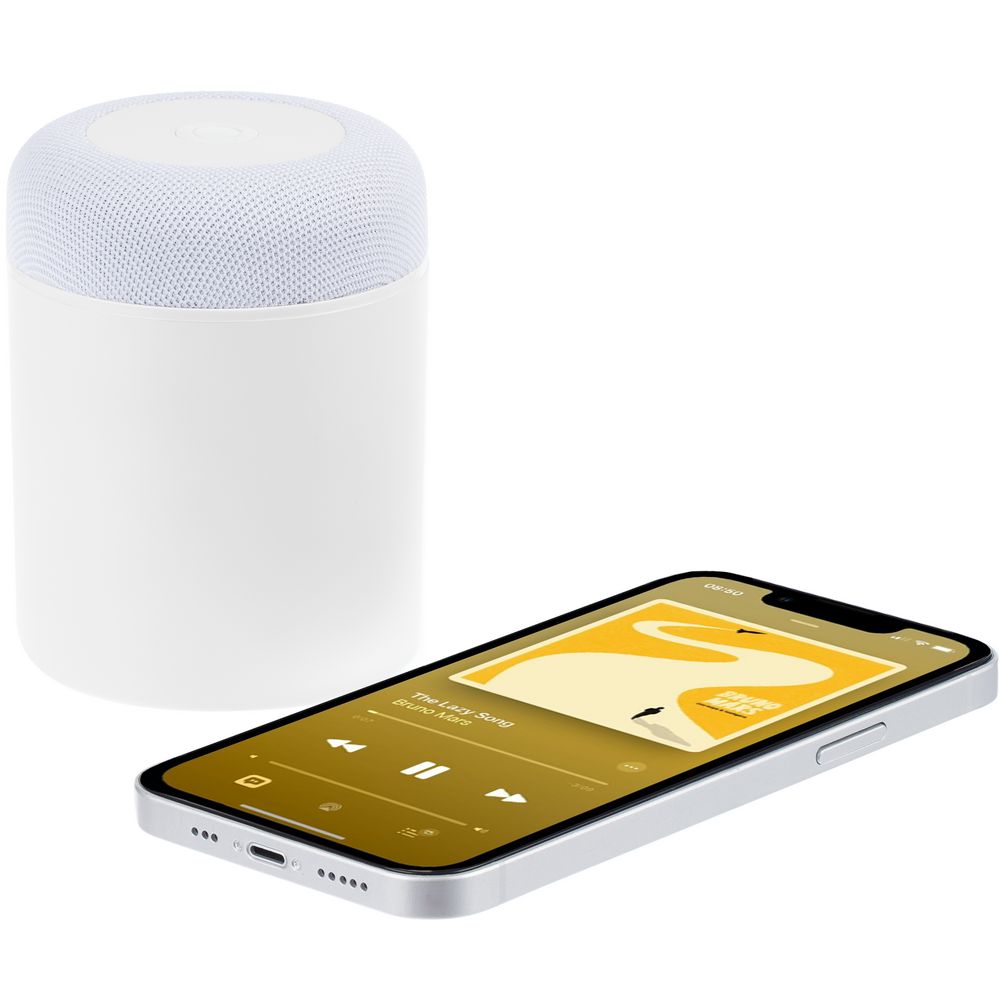 Изображение №12 | Станция беспроводной зарядки с колонкой и ночником Trilogy, белая