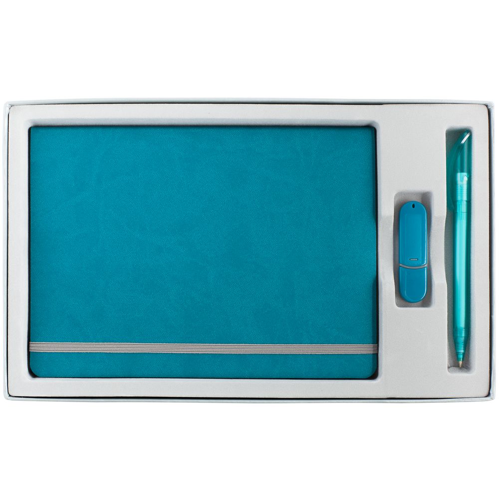 Изображение №3 | Коробка In Form с ложементом под ежедневник, флешку, ручку, ver. 2, серая