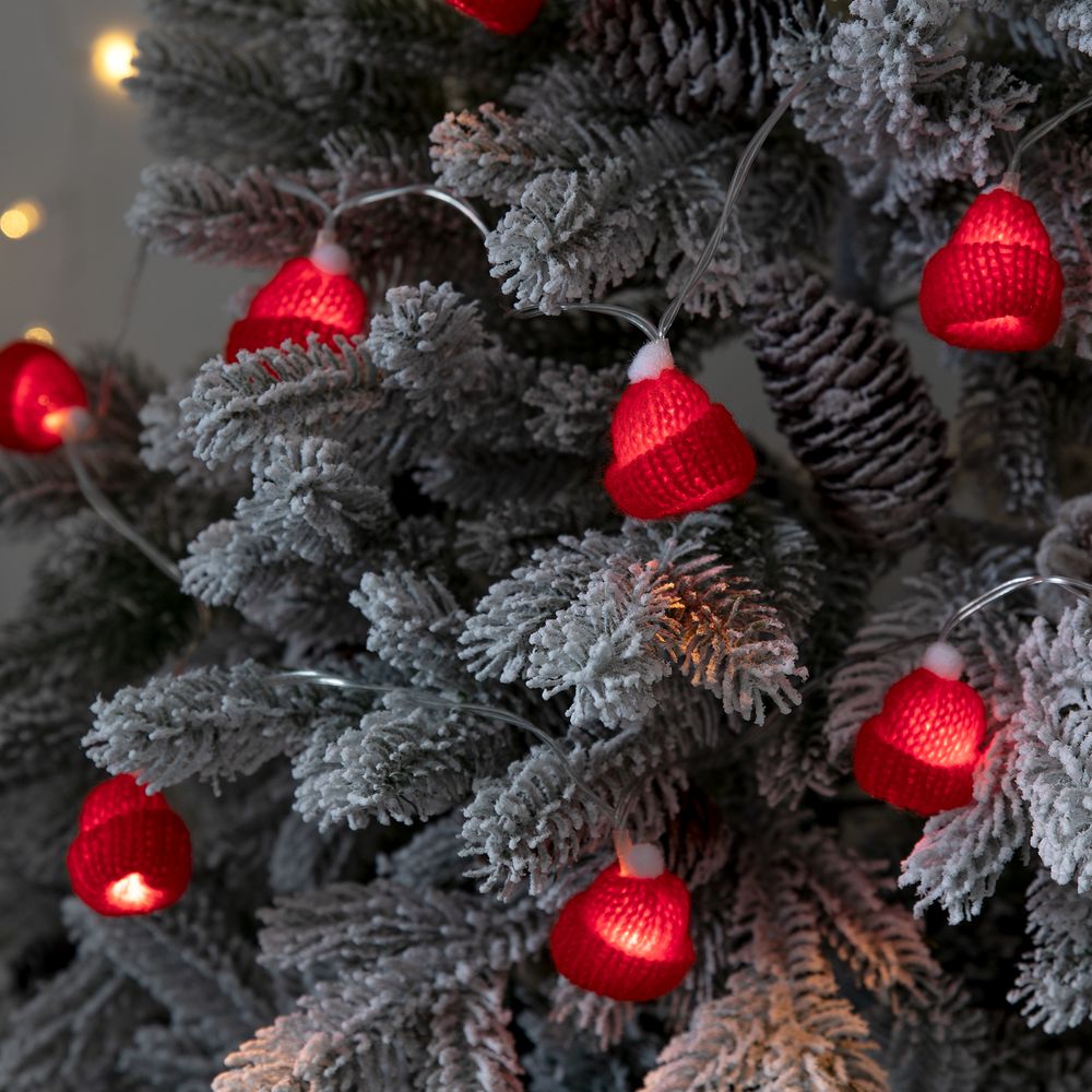 Изображение №2 | Гирлянда Cosy Poms, красная