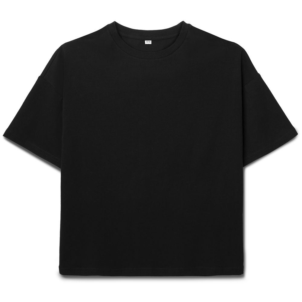 Изображение №1 | Футболка детская оверсайз Teezer, черная, 6 лет