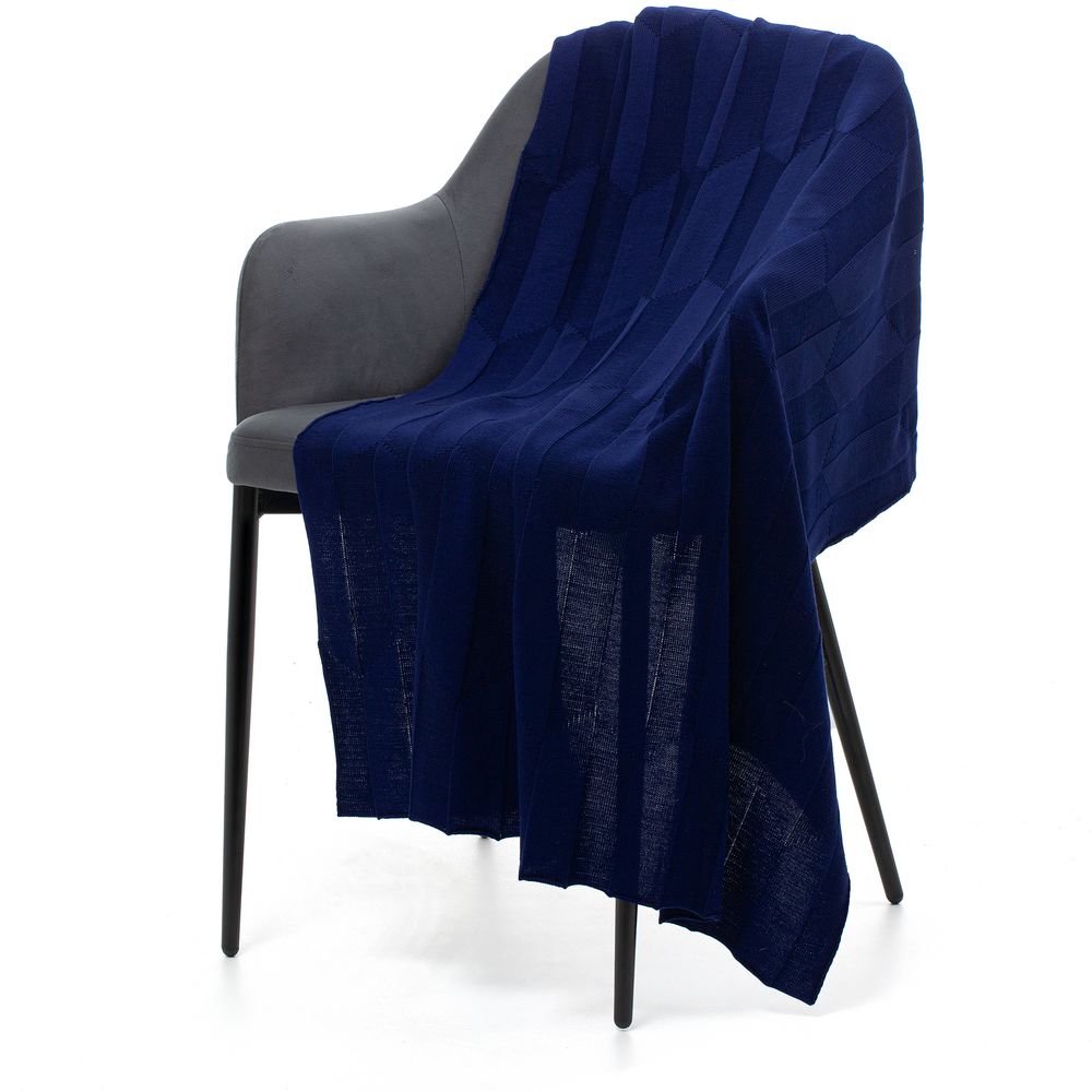 Изображение №1 | Плед Rombus, темно-синий (сапфир)