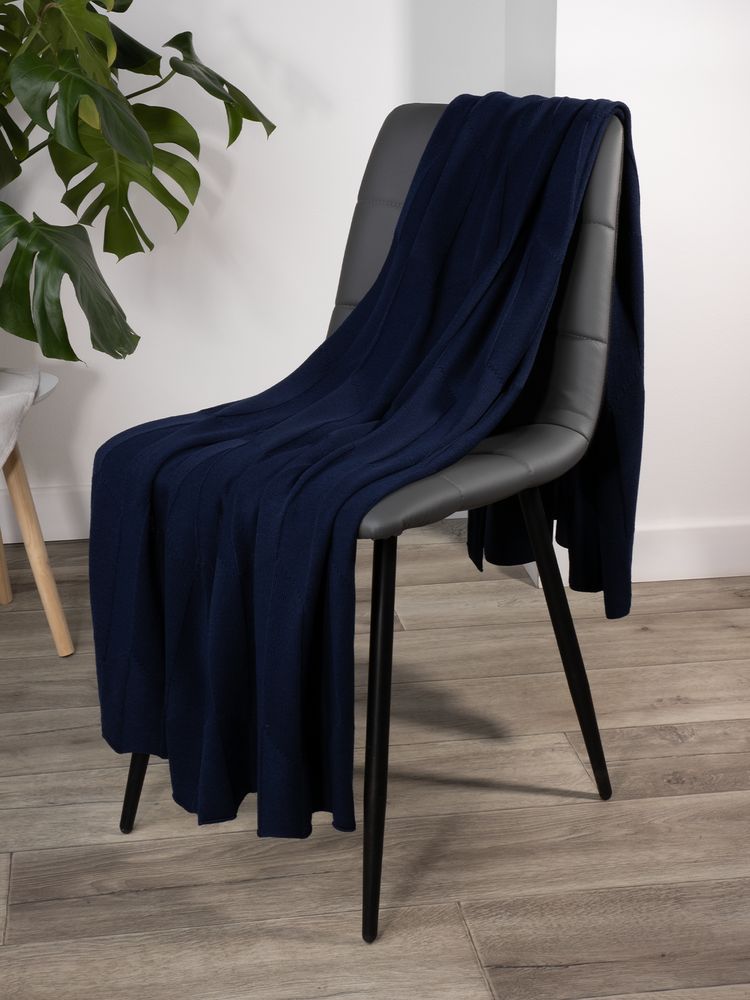 Изображение №6 | Плед Rombus, темно-синий (сапфир)