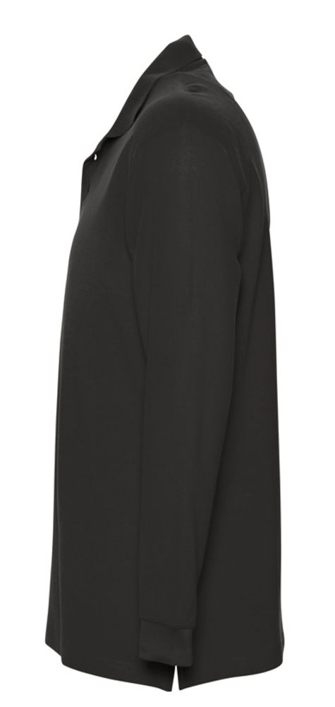 Изображение №3 | Рубашка поло мужская с длинным рукавом Star 170, черная, размер S