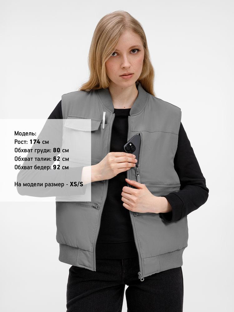 Изображение №9 | Жилет Hard Work, серый, размер XS