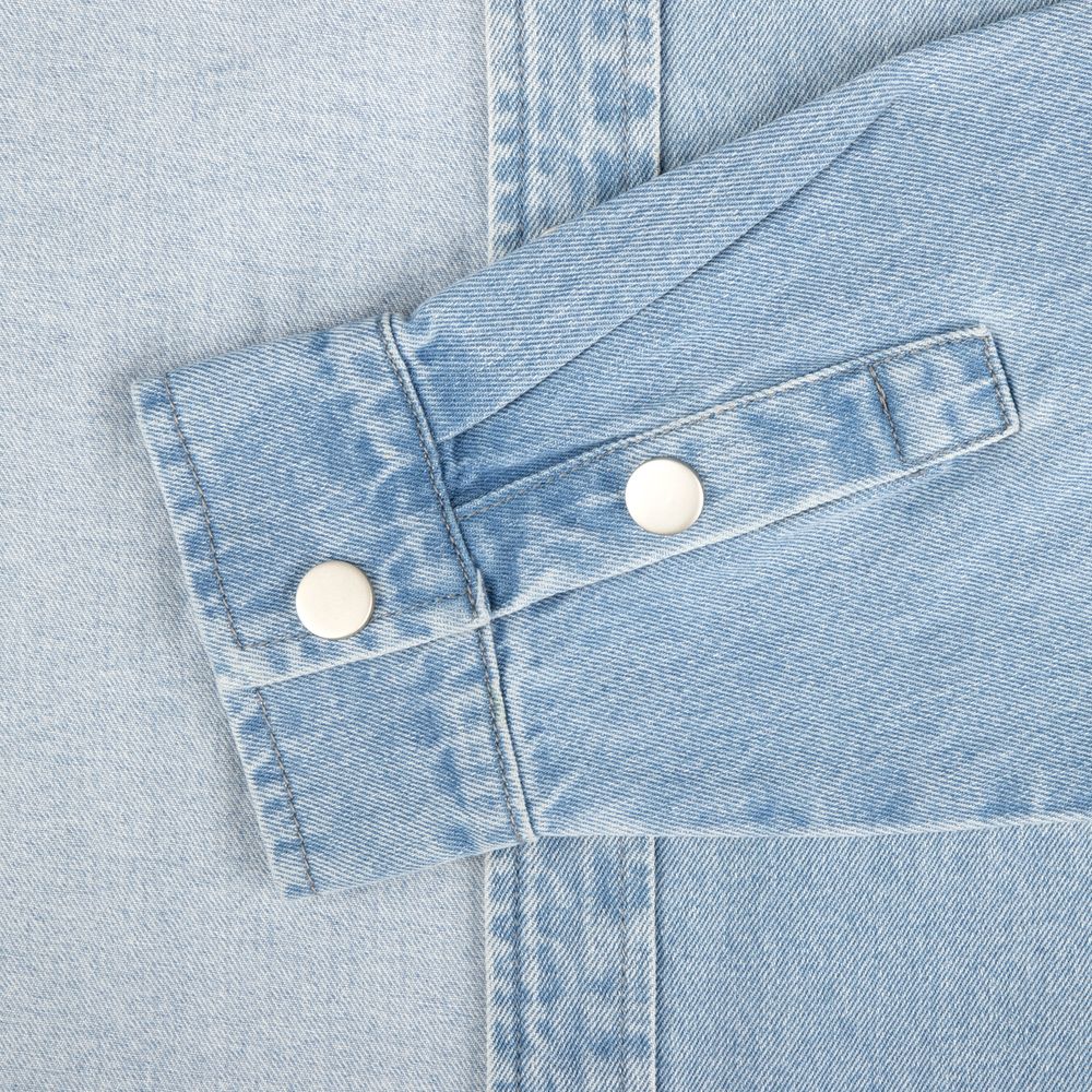 Изображение №7 | Куртка джинсовая O3, голубая, размер XS/S