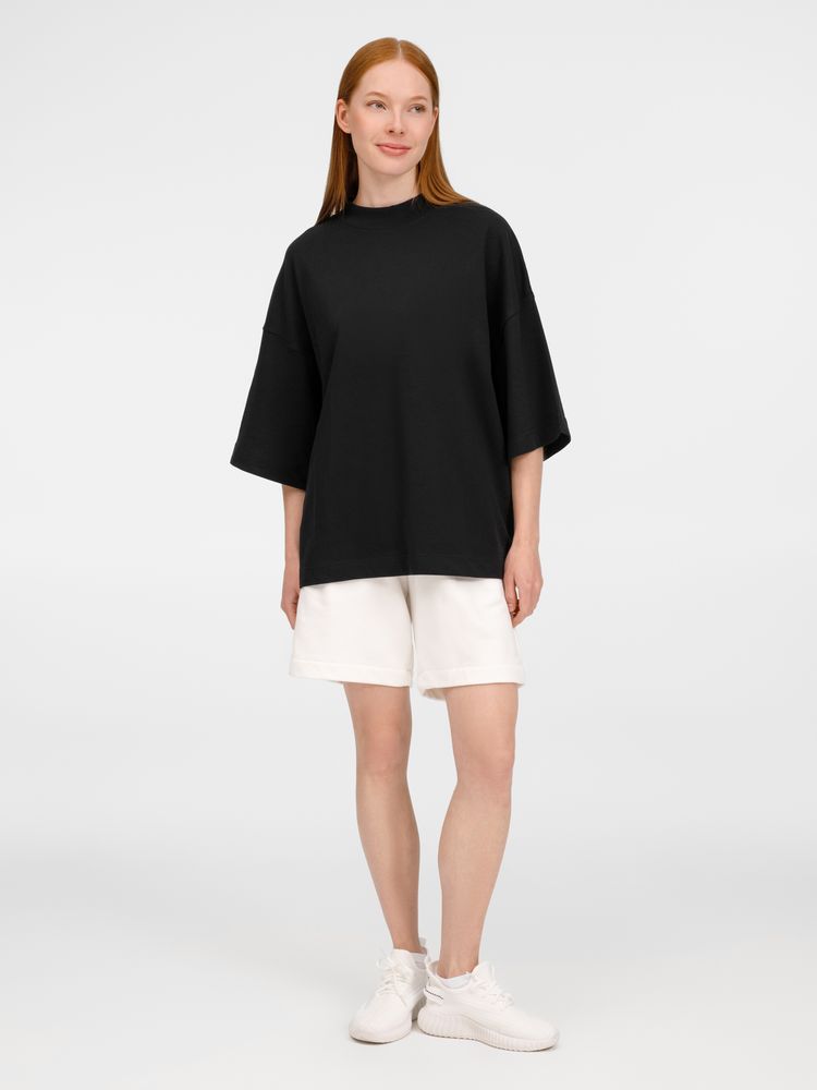 Изображение №7 | Футболка оверсайз унисекс T9, черная, размер XS/S