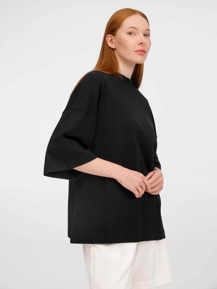 Изображение №8 | Футболка оверсайз унисекс T9, черная, размер XS/S