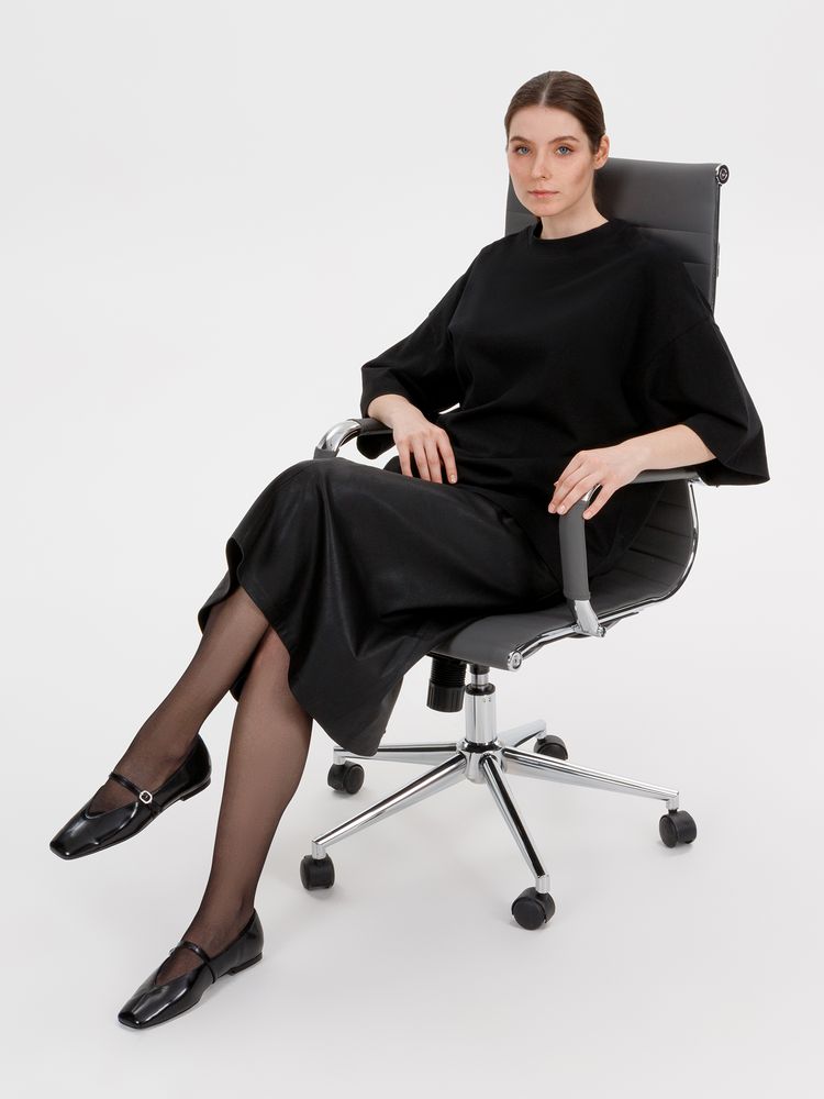 Изображение №11 | Футболка оверсайз Big boss, черная, размер XS/S