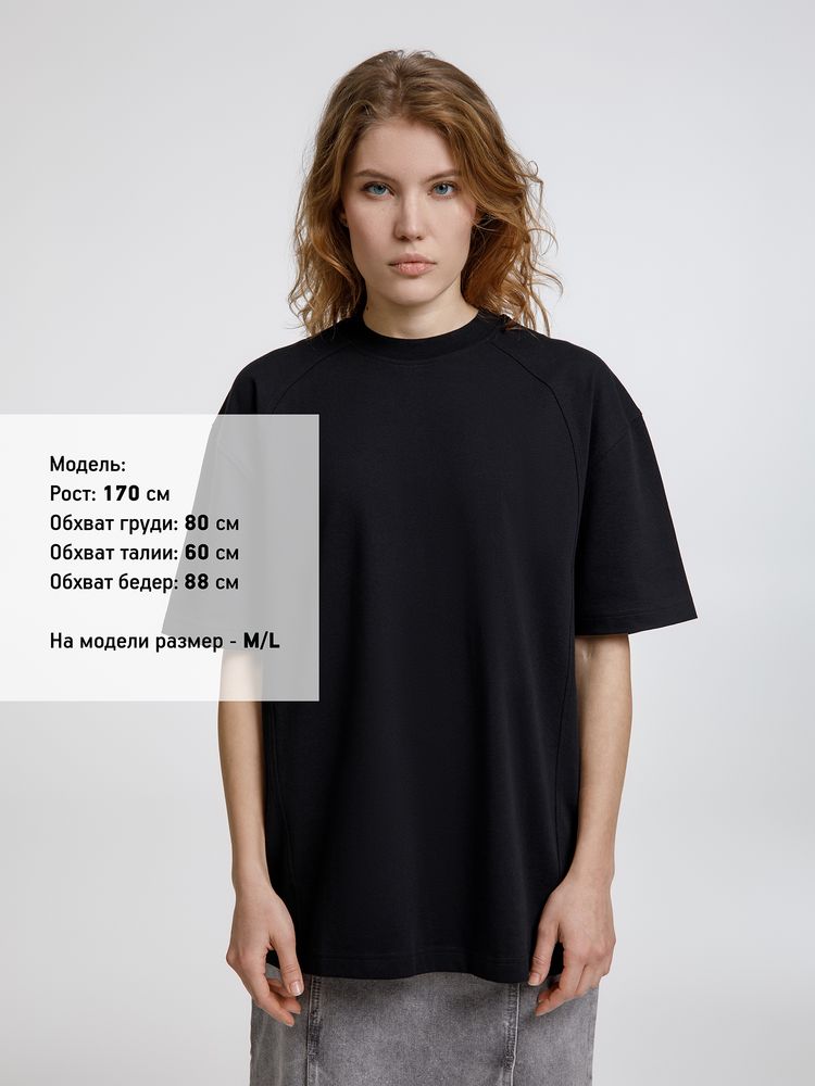 Изображение №5 | Футболка оверсайз унисекс Sideline, черная, размер XS/S