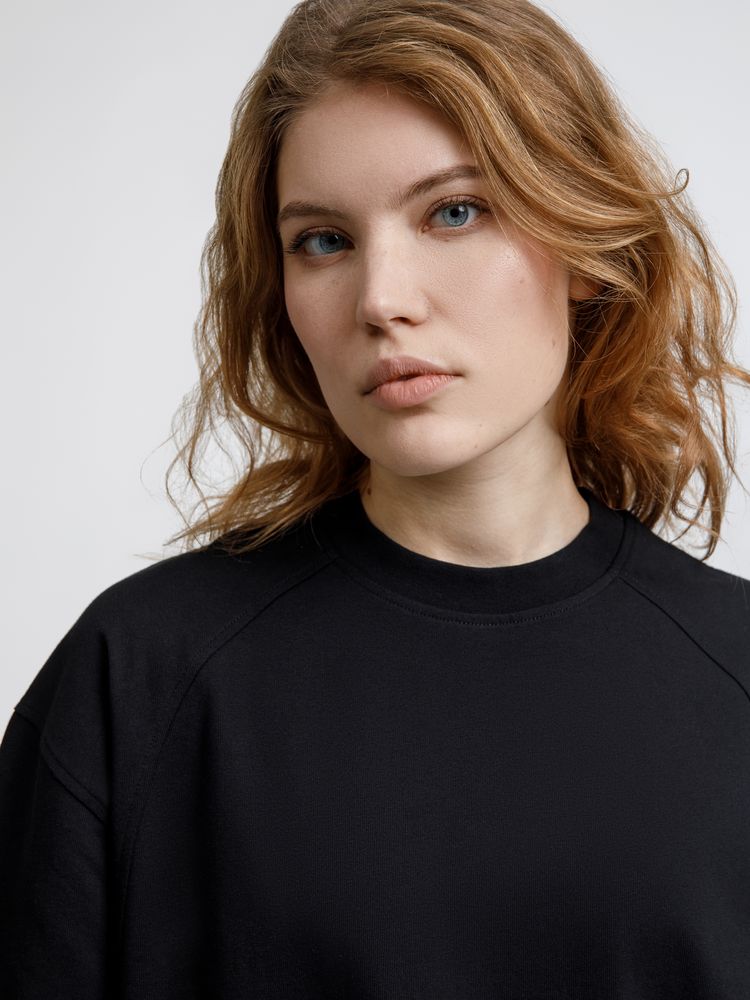 Изображение №8 | Футболка оверсайз унисекс Sideline, черная, размер XS/S