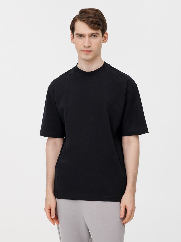 Изображение №12 | Футболка оверсайз унисекс Sideline, черная, размер XS/S