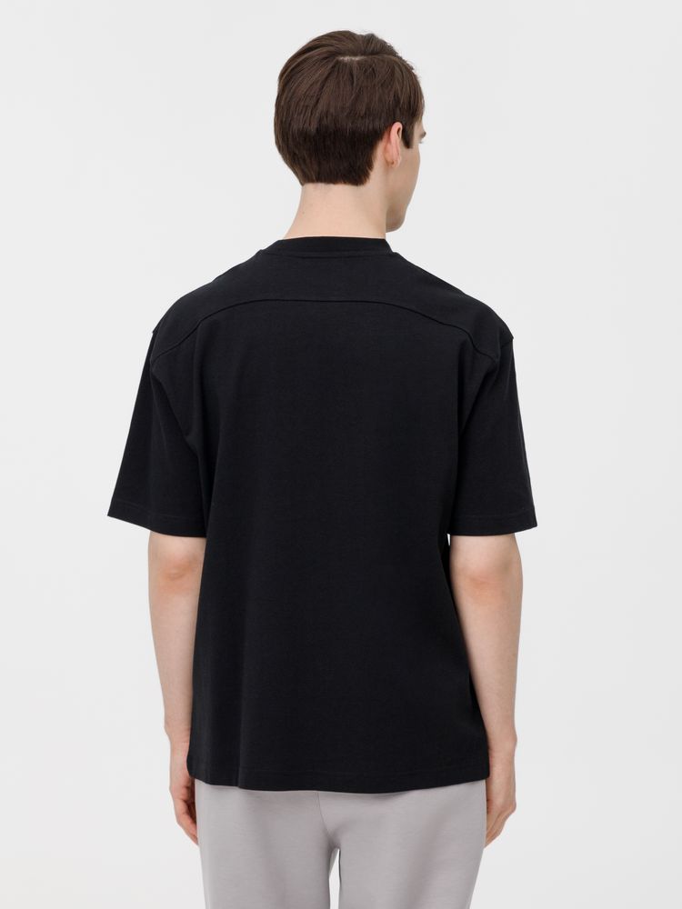 Изображение №15 | Футболка оверсайз унисекс Sideline, черная, размер XS/S