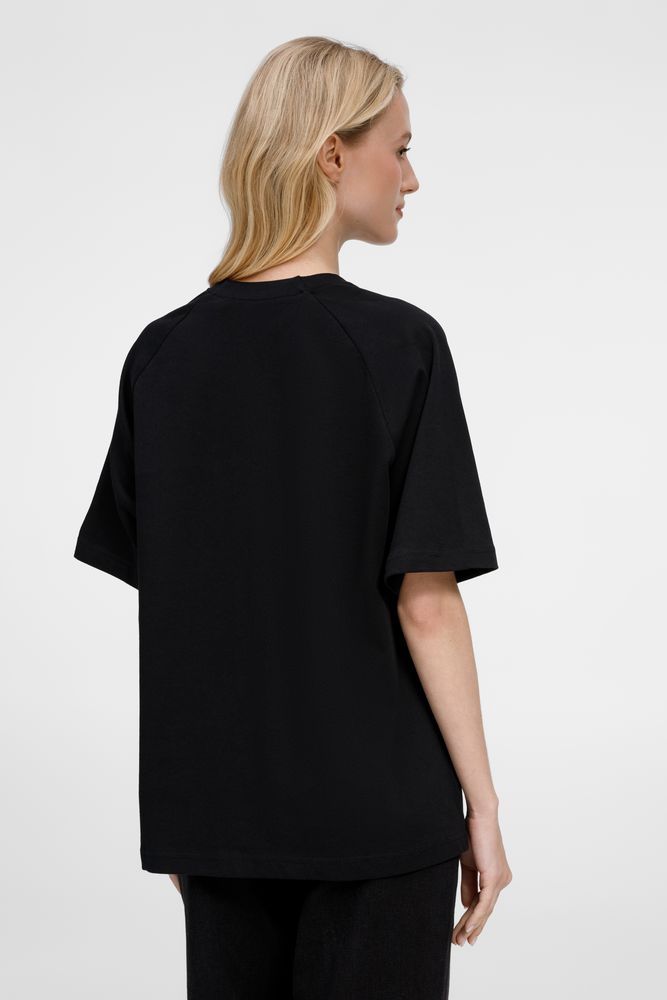 Изображение №10 | Футболка оверсайз унисекс Avenu, черная, размер XS/S