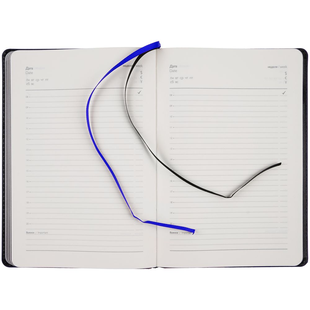 Изображение №8 | Ежедневник Alanis, недатированный, черный с синим