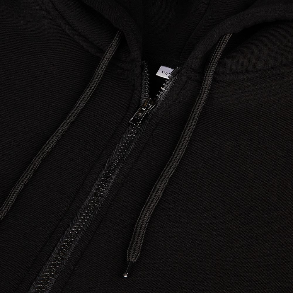 Изображение №4 | Толстовка унисекс оверсайз Zippy, черная, размер XS/S