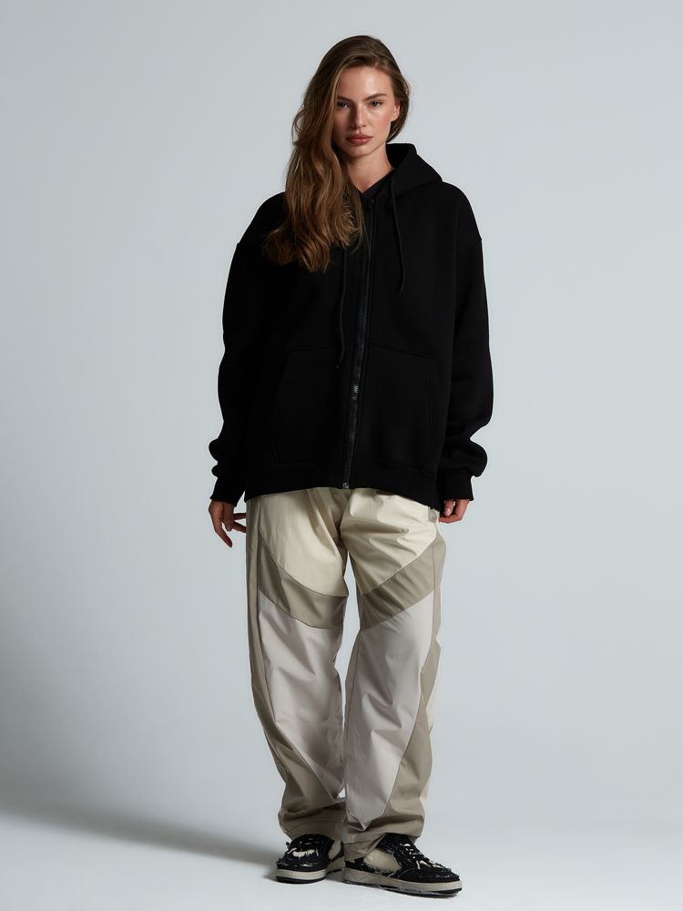 Изображение №8 | Толстовка унисекс оверсайз Zippy, черная, размер XS/S