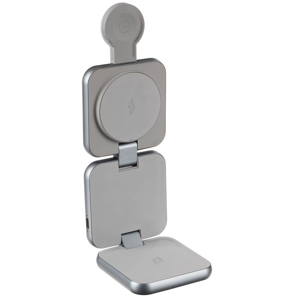 Изображение №6 | Складная станция беспроводной зарядки Terza, серебристая