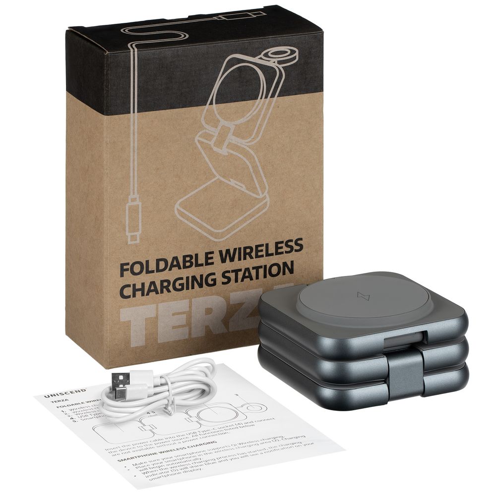 Изображение №10 | Складная станция беспроводной зарядки Terza, серебристая