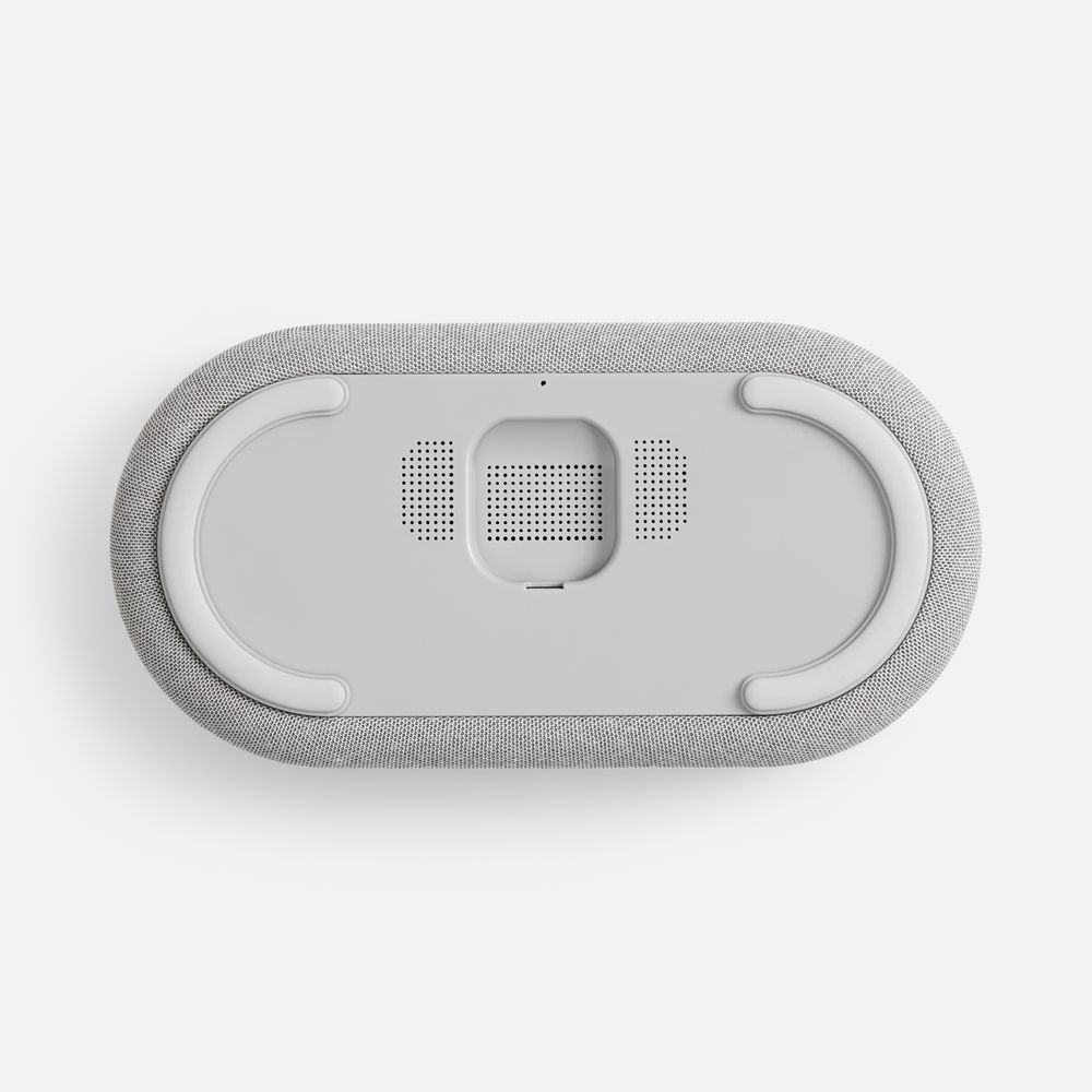 Изображение №5 | Колонка с часами и беспроводной зарядкой Veske ver.2, серая