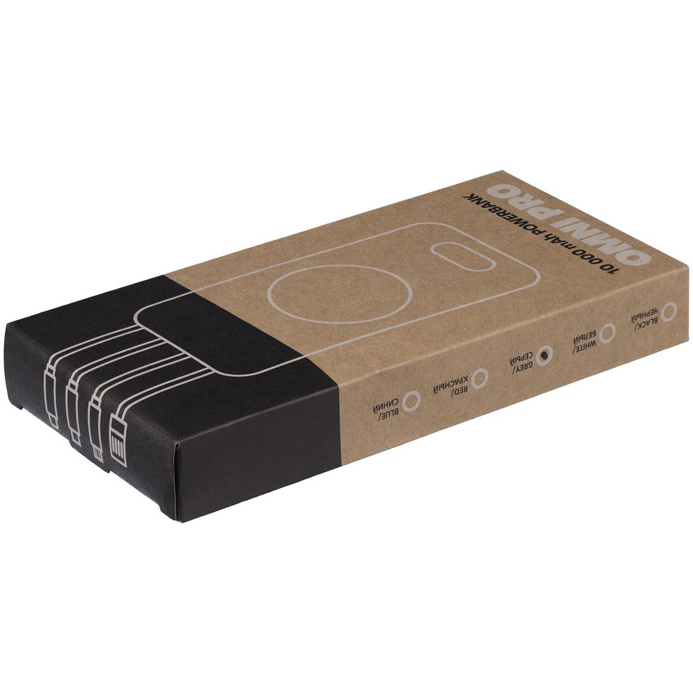 Изображение №12 | Внешний аккумулятор Omni Pro 10000 мАч, серый