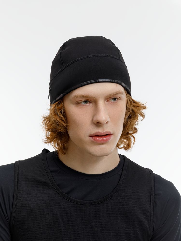 Изображение №10 | Спортивная шапка утепленная Jogge, черная