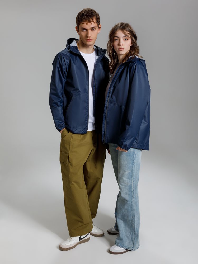 Изображение №17 | Куртка унисекс Nordvind DWR, темно-синяя, размер S