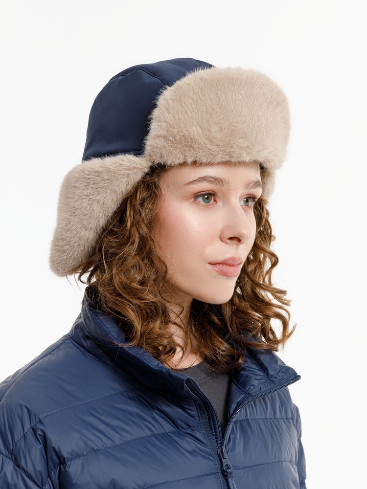 Изображение №14 | Шапка-ушанка Wasa, темно-синяя