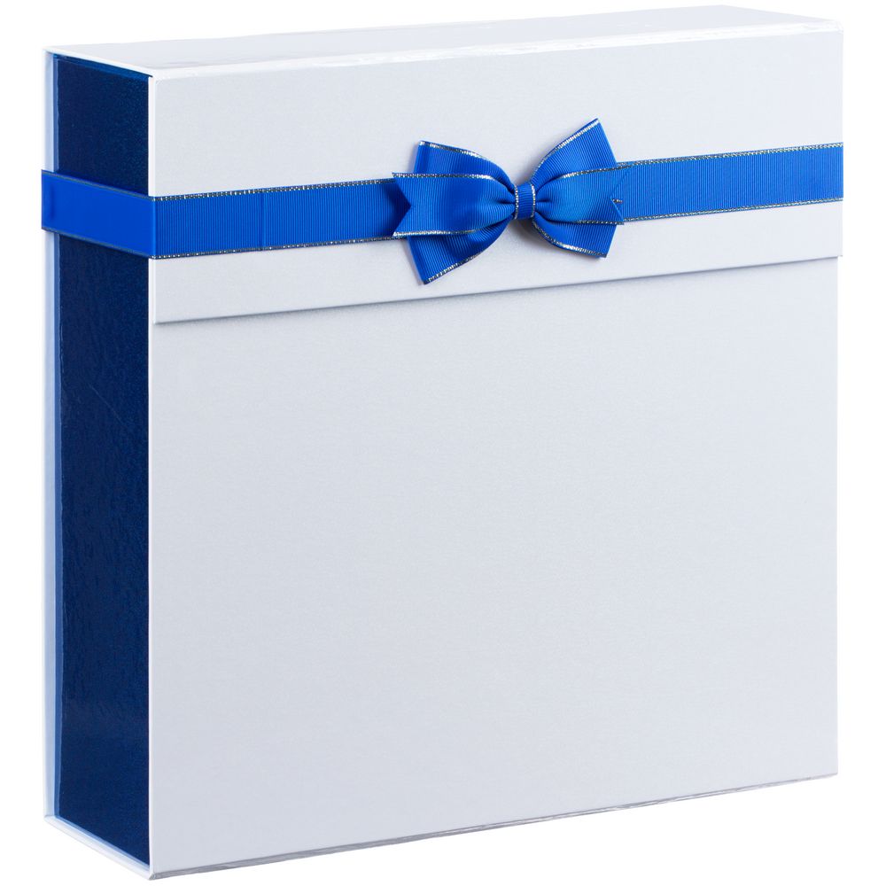 Изображение №1 | Коробка складная Gallant, L, белая с синим