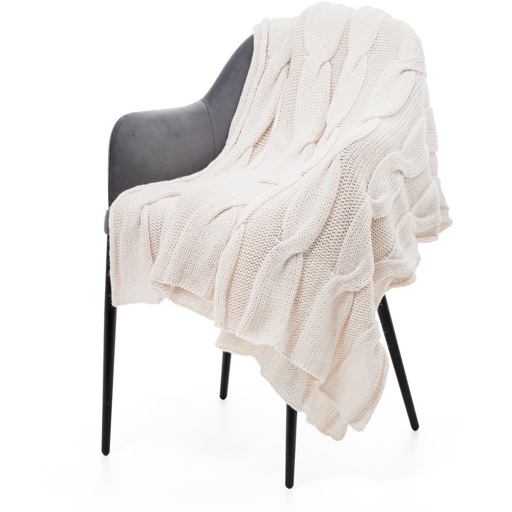 Изображение №1 | Плед Snefald, жемчужно-белый