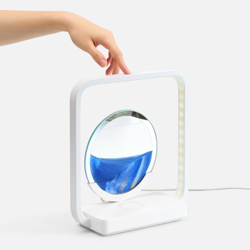 Изображение №5 | Интерьерный светильник с беспроводной зарядкой Sandflow, белый