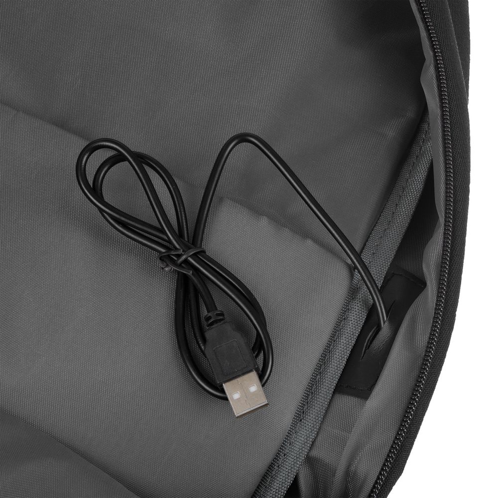 Изображение №12 | Рюкзак для ноутбука Conttori, черный меланж