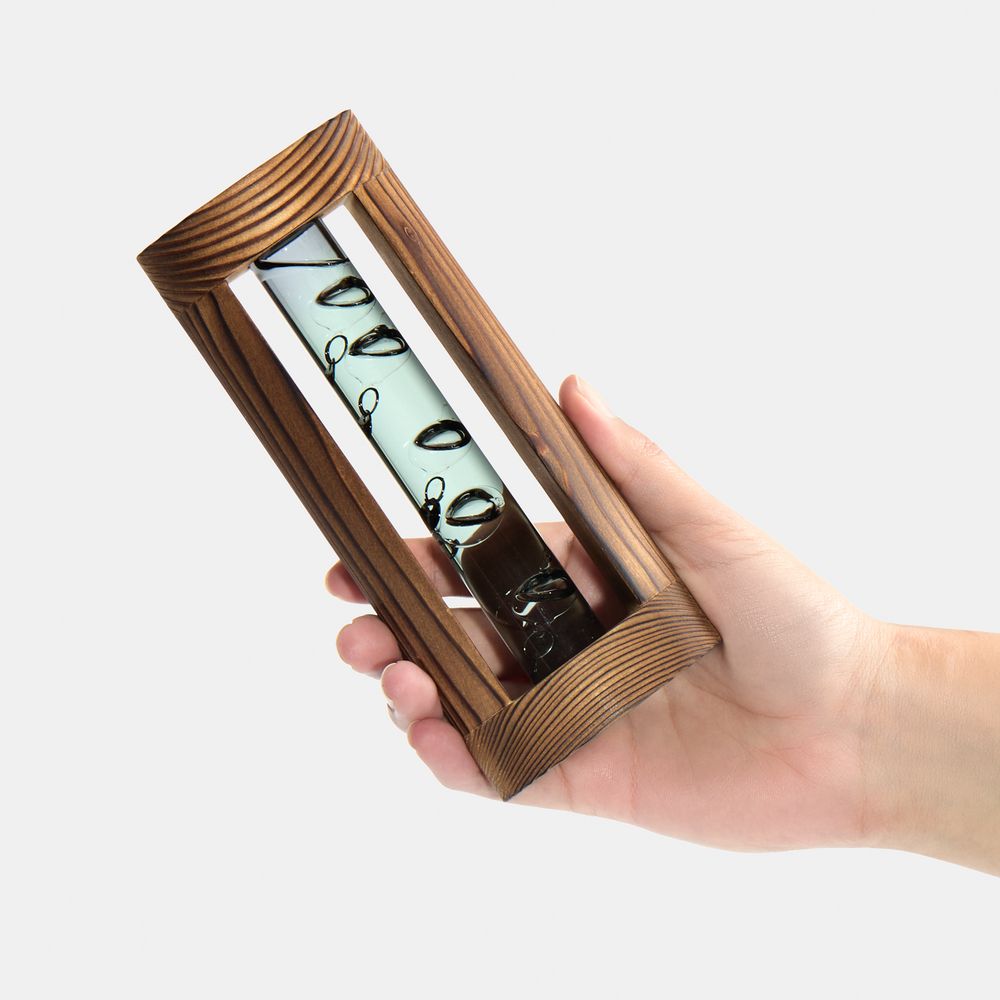 Изображение №4 | Термометр «Галилей» в деревянном корпусе, серый