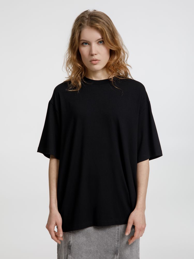 Изображение №1 | Футболка оверсайз унисекс Lavinia, черная, размер XS/S