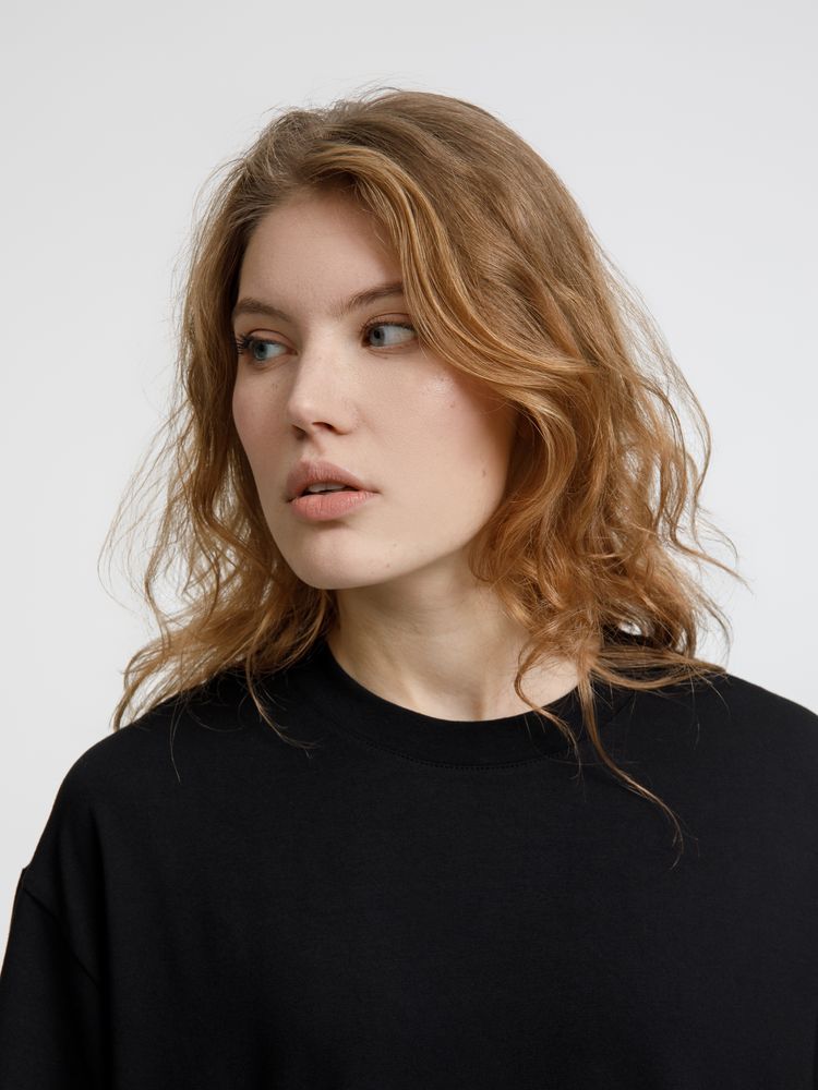 Изображение №6 | Футболка оверсайз унисекс Lavinia, черная, размер XS/S