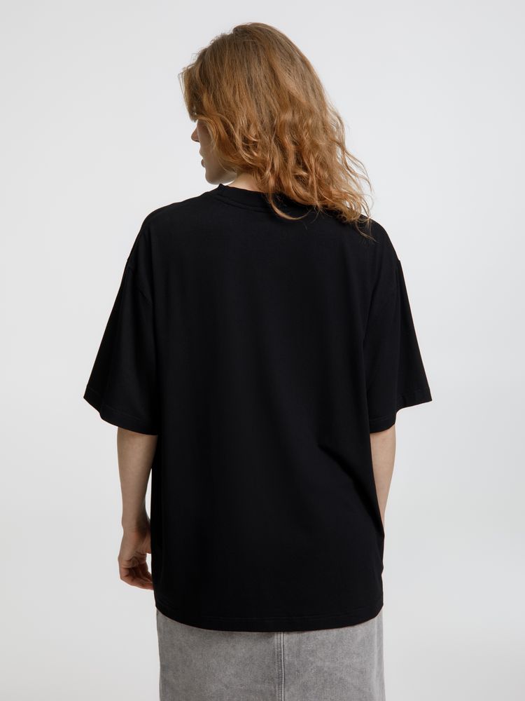 Изображение №8 | Футболка оверсайз унисекс Lavinia, черная, размер XS/S