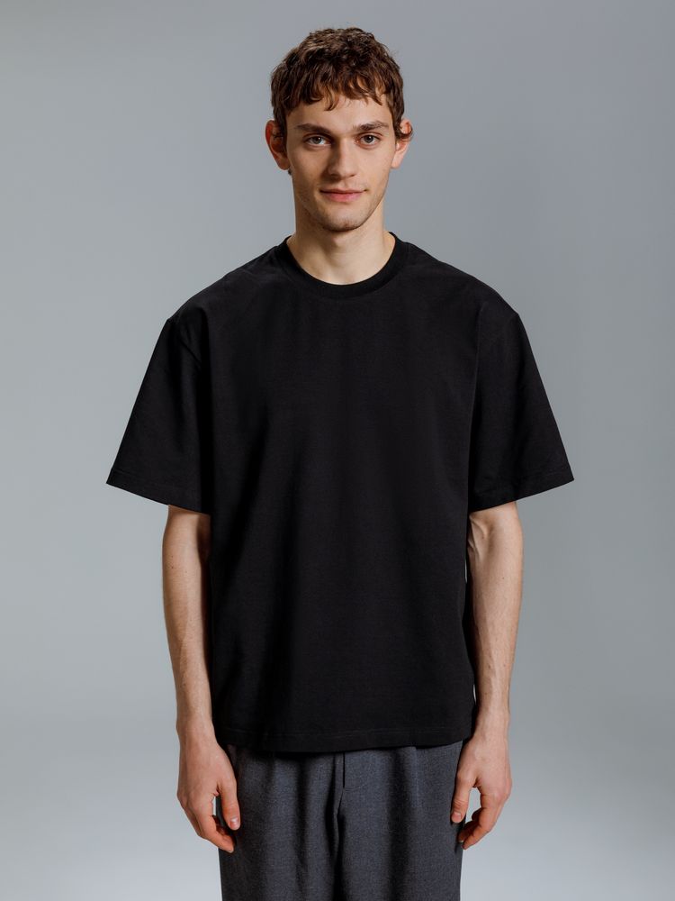 Изображение №1 | Футболка оверсайз Kangas, черная, XS/S