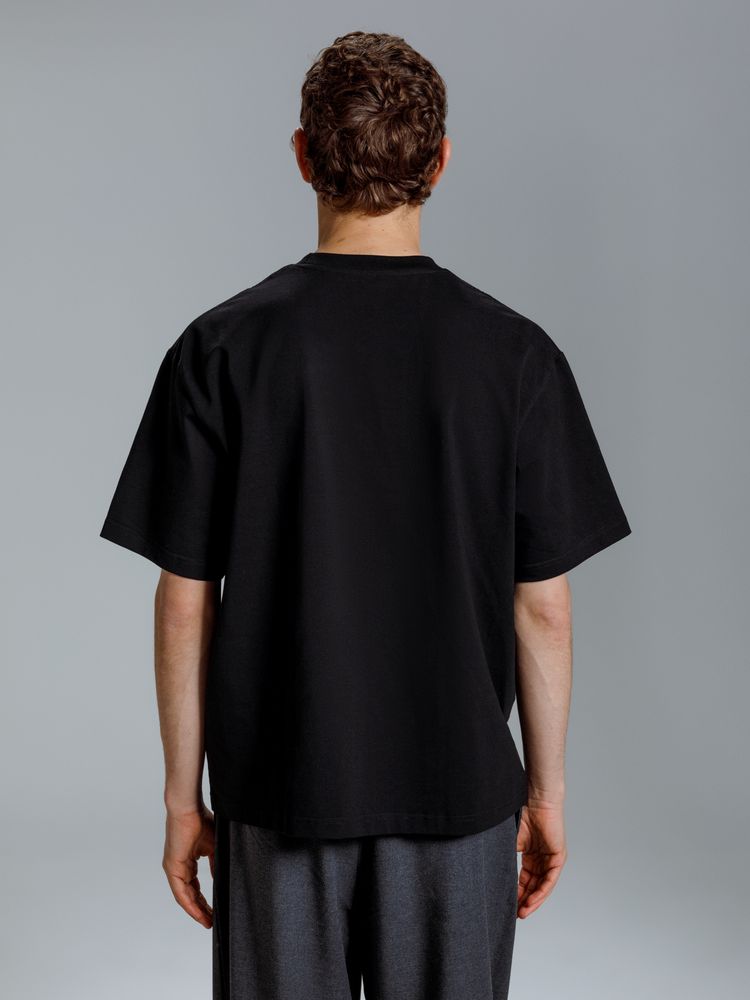 Изображение №7 | Футболка оверсайз Kangas, черная, XS/S