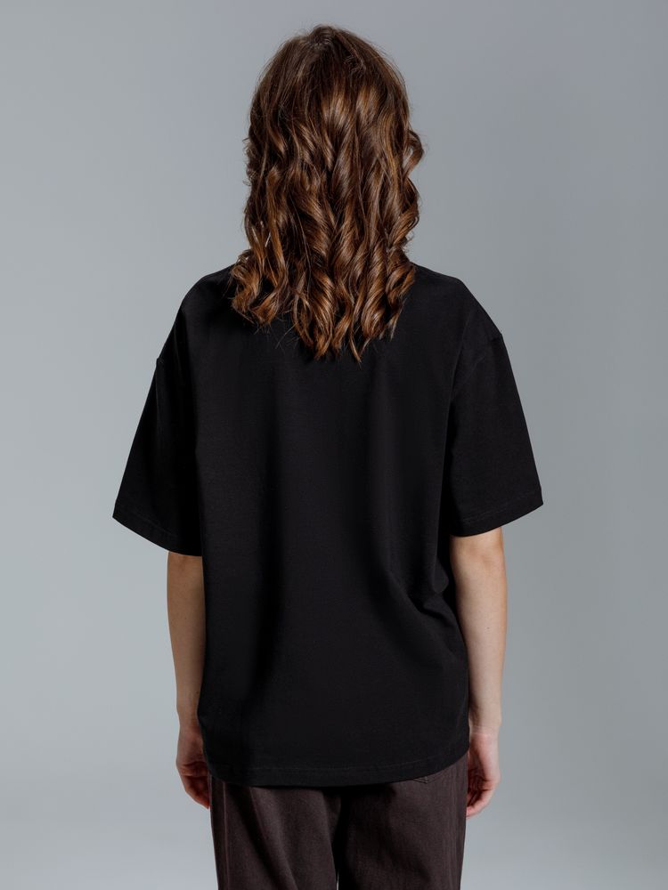 Изображение №10 | Футболка оверсайз Kangas, черная, XS/S