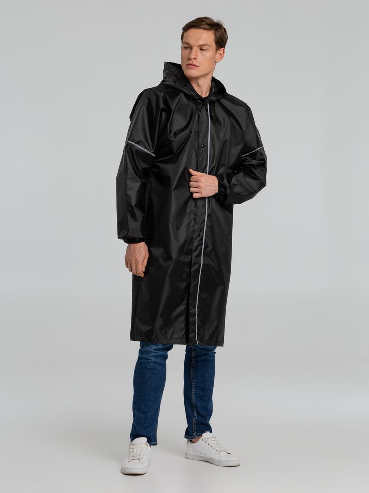 Изображение №7 | Дождевик со светоотражающими элементами Rainman Blink, черный, размер XS