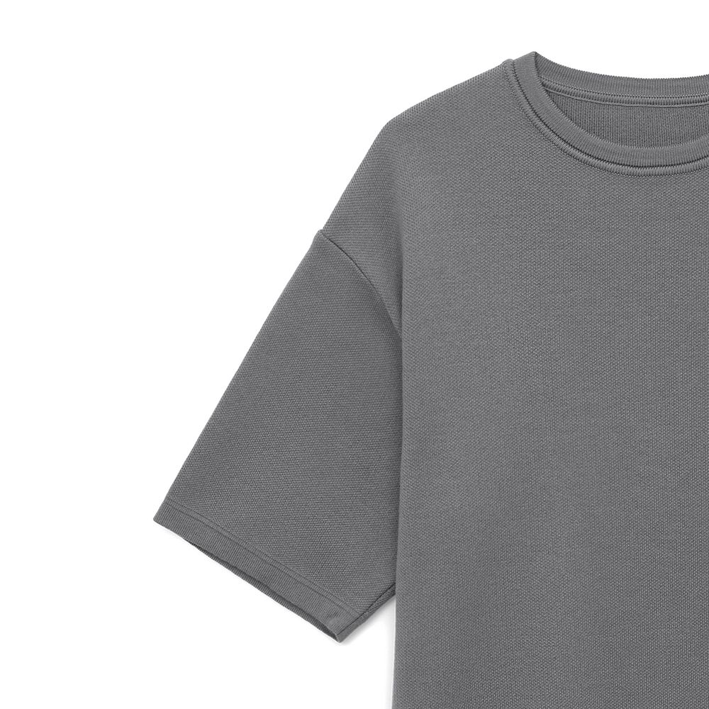 Изображение №3 | Джемпер с коротким рукавом Siluetti Volumica, серый, размер XS/S