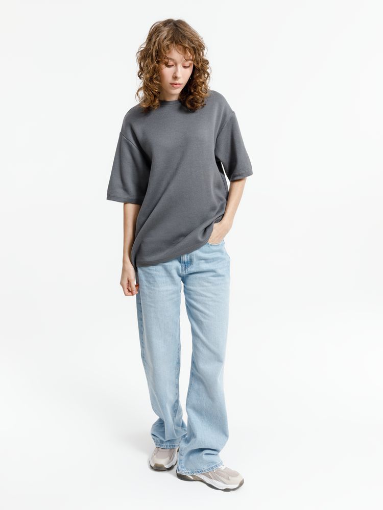 Изображение №5 | Джемпер с коротким рукавом Siluetti Volumica, серый, размер XS/S