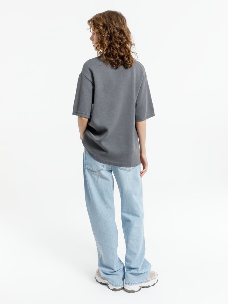 Изображение №6 | Джемпер с коротким рукавом Siluetti Volumica, серый, размер XS/S