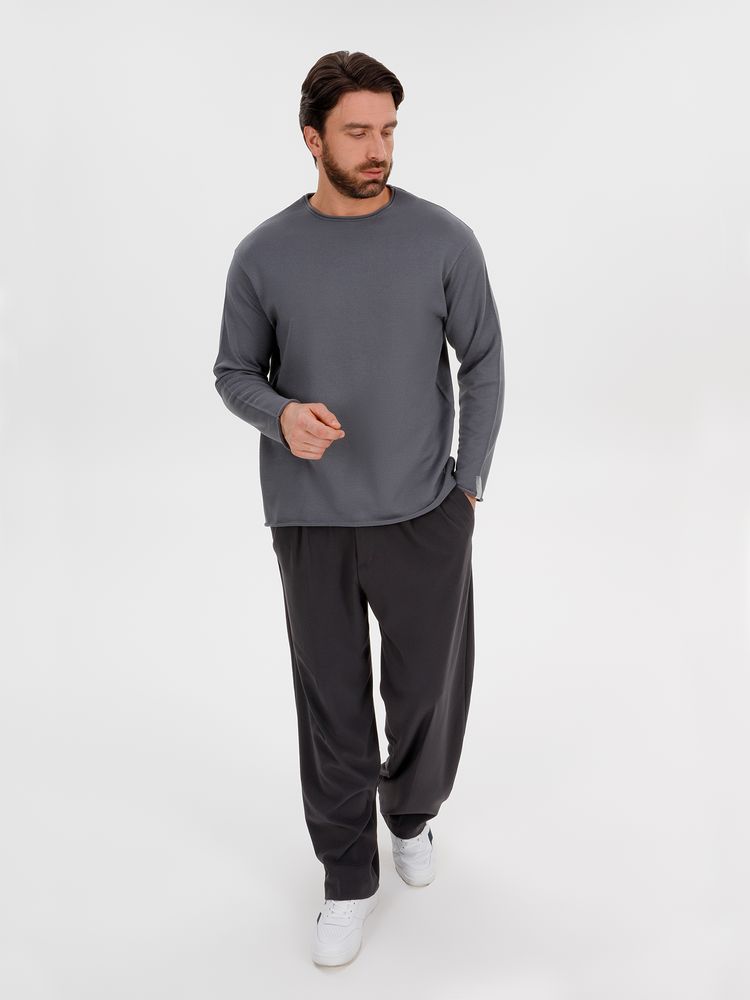 Изображение №6 | Лонгслив унисекс Siluetti Fuori, серый, размер S/M